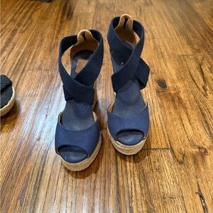 Tory Burch Navy wedges